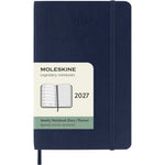MSK Agenda Semainier & Carnet Souple 12 mois-Agenda-Moleskine-2027-Bleu saphir-Pocket 9x14-Papeterie du Dôme