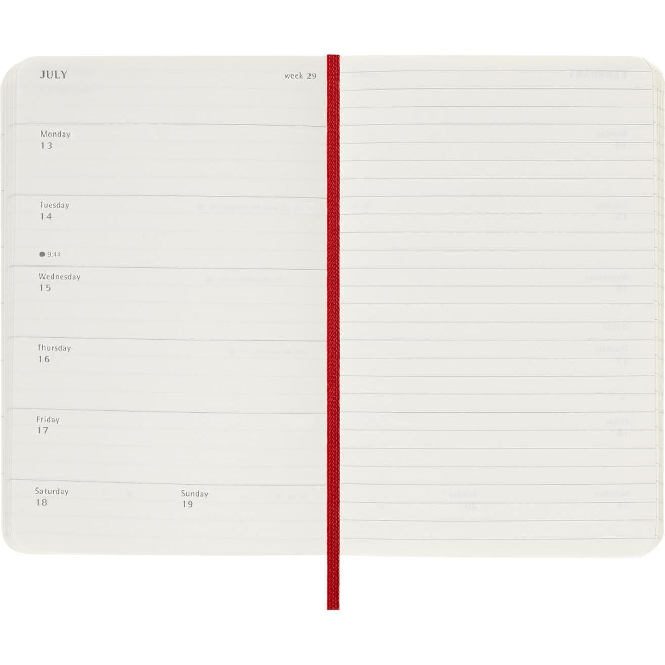 MSK Agenda Semainier & Carnet Souple 12 mois-Agenda-Moleskine-Papeterie du Dôme