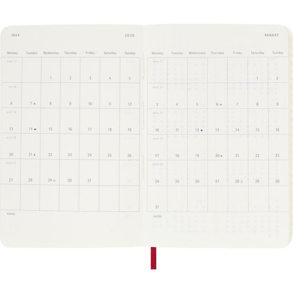 MSK Agenda Semainier & Carnet Souple 12 mois-Agenda-Moleskine-Papeterie du Dôme