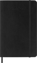 MSK Agenda Semainier & Carnet Souple 18 mois-Agenda-Moleskine-2026-2027-Noir-Pocket 9x14-Papeterie du Dôme