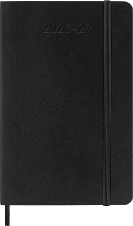 MSK Agenda Semainier & Carnet Souple 18 mois-Agenda-Moleskine-2026-2027-Noir-Pocket 9x14-Papeterie du Dôme