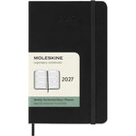MSK Agenda Semainier Horizontal Rigide 12 mois-Agenda-Moleskine-2027-Noir-Pocket 9x14-Papeterie du Dôme