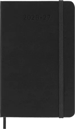 MSK Agenda Semainier Horizontal Rigide 18 mois-Agenda-Moleskine-2026-2027-Noir-Pocket 9x14-Papeterie du Dôme