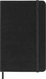 MSK Agenda Semainier Horizontal Rigide 18 mois-Agenda-Moleskine-2026-2027-Noir-Pocket 9x14-Papeterie du Dôme