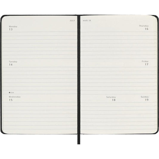 MSK Agenda Semainier Horizontal Rigide 18 mois-Agenda-Moleskine-Papeterie du Dôme