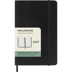 MSK Agenda Semainier Horizontal Souple 12 mois-Agenda-Moleskine-2027-Noir-Pocket 9x14-Papeterie du Dôme