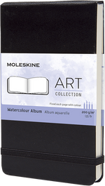 MSK Album Aquarelle-Carnet-Moleskine-Noir-Pocket 9x14 cm-Aquarelle-Papeterie du Dôme