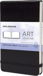 MSK Album Aquarelle-Carnet-Moleskine-Noir-Pocket 9x14 cm-Aquarelle-Papeterie du Dôme