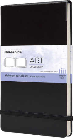 MSK Album Aquarelle-Carnet-Moleskine-Noir-Large 13x21 cm-Aquarelle-Papeterie du Dôme