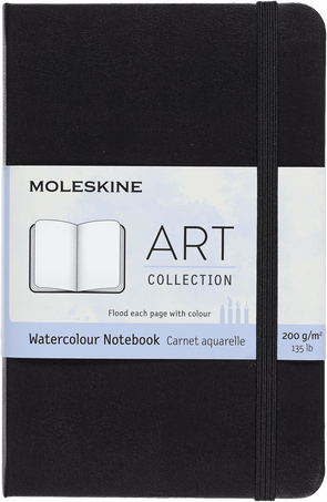MSK Carnet Aquarelle Rigide-Carnet-Moleskine-Noir-Paysage-Pocket 9x14 cm-Papeterie du Dôme