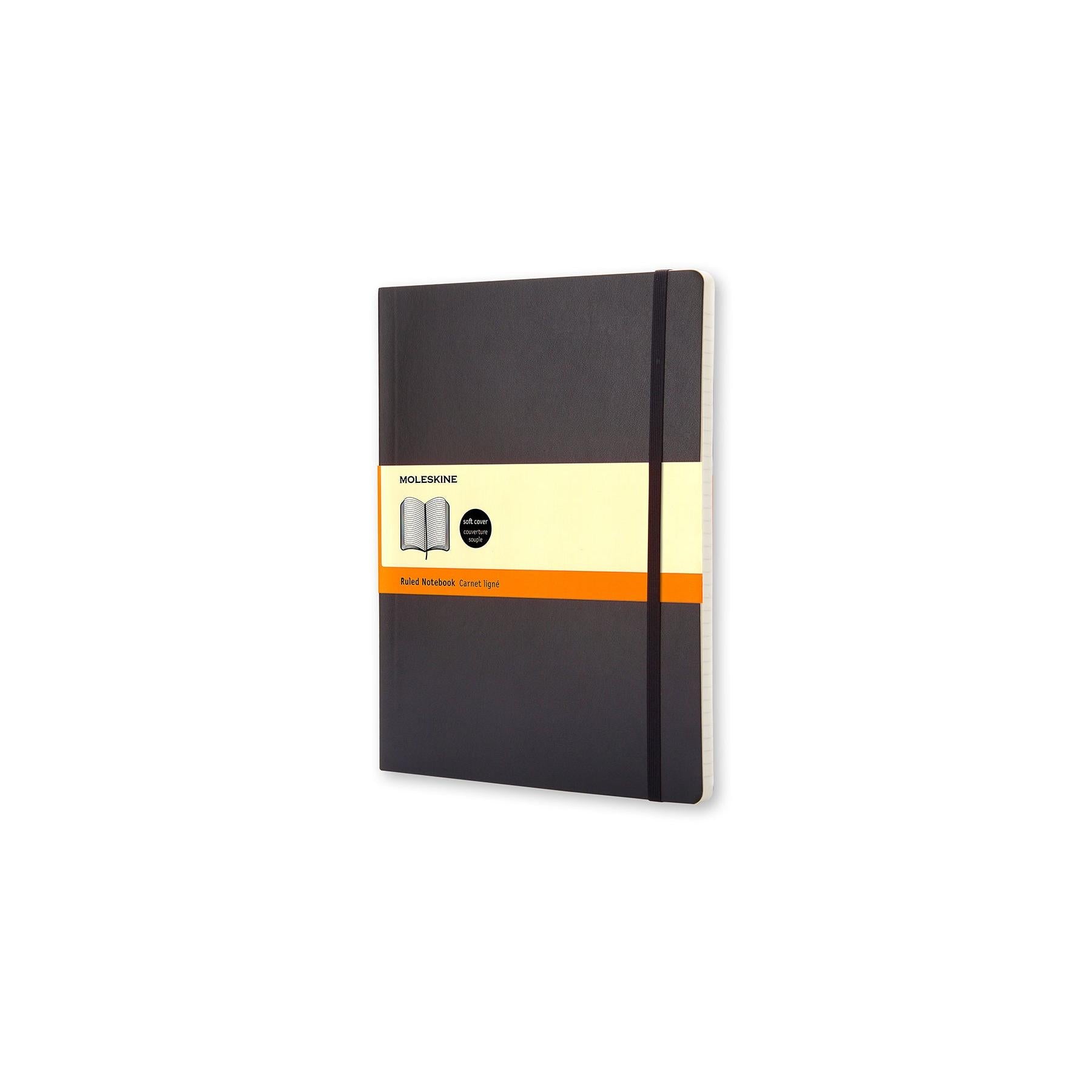 MSK Carnet Classic Souple-Carnet-Moleskine-Noir-Très Grand 19x25-Ligné-Papeterie du Dôme