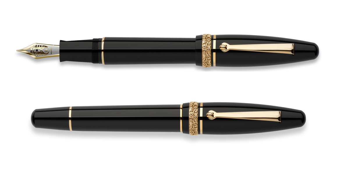 Maiora Ultra Ogiva Golden Age 2.0 Nera Stylo Plume-Stylo Plume-Maiora-Papeterie du Dôme