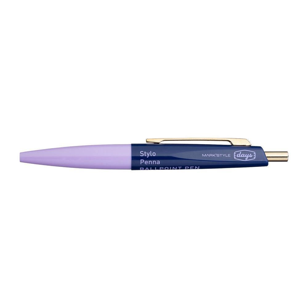 Mark's Days BP14 Stylo Bille-Stylo Bille-Mark's-Violet/Navy-0.5 mm-Papeterie du Dôme
