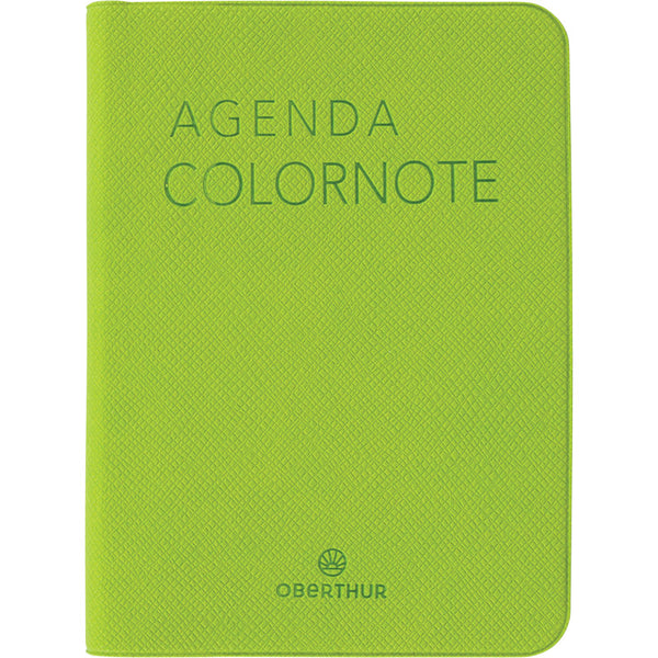 OBE Agenda Colornote Semainier 10-Agenda-Oberthur-2027-Vert pomme-Papeterie du Dôme