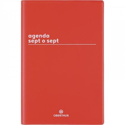 OBE Agenda Semainier Scolaire 15 Boreal-Agenda-Oberthur-2025-2026-Rouge-Papeterie du Dôme