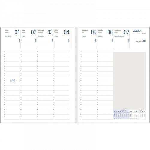 OBE Agenda Semainier Scolaire de Bureau 27 Split-Agenda-Oberthur-Papeterie du Dôme