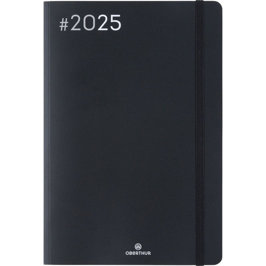 OBE Agenda Semainier de Bureau 25 Flex-Agenda-Oberthur-2025-Noir-Papeterie du Dôme