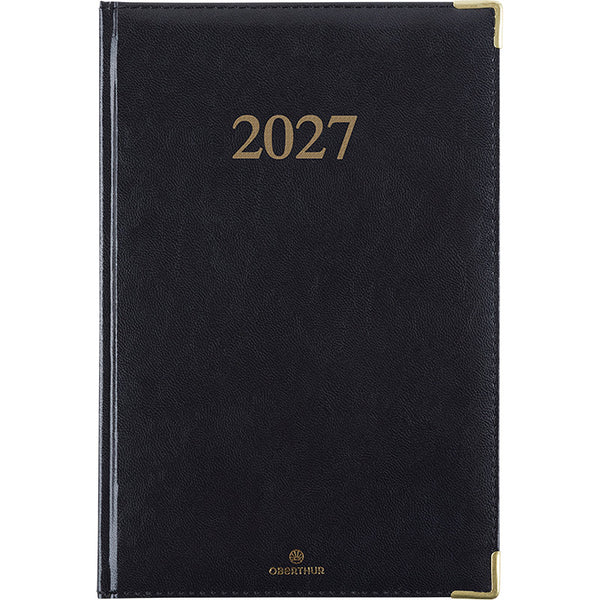 OBE Agenda Semainier de Bureau 25 Kiev-Agenda-Oberthur-2027-Noir-Papeterie du Dôme