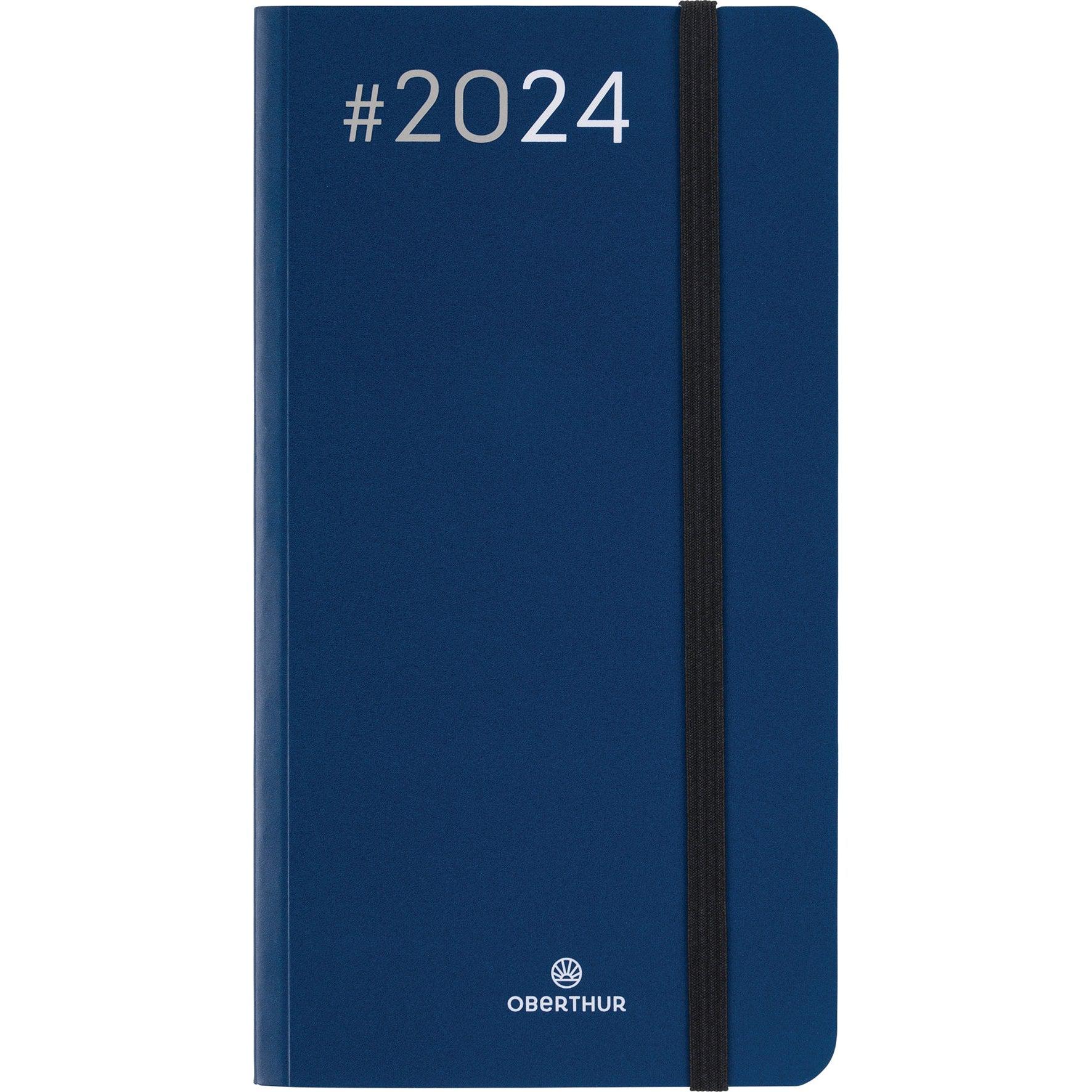 OBE Agenda Semainier de Poche 16 Flex-Agenda-Oberthur-2024-Marine-Papeterie du Dôme
