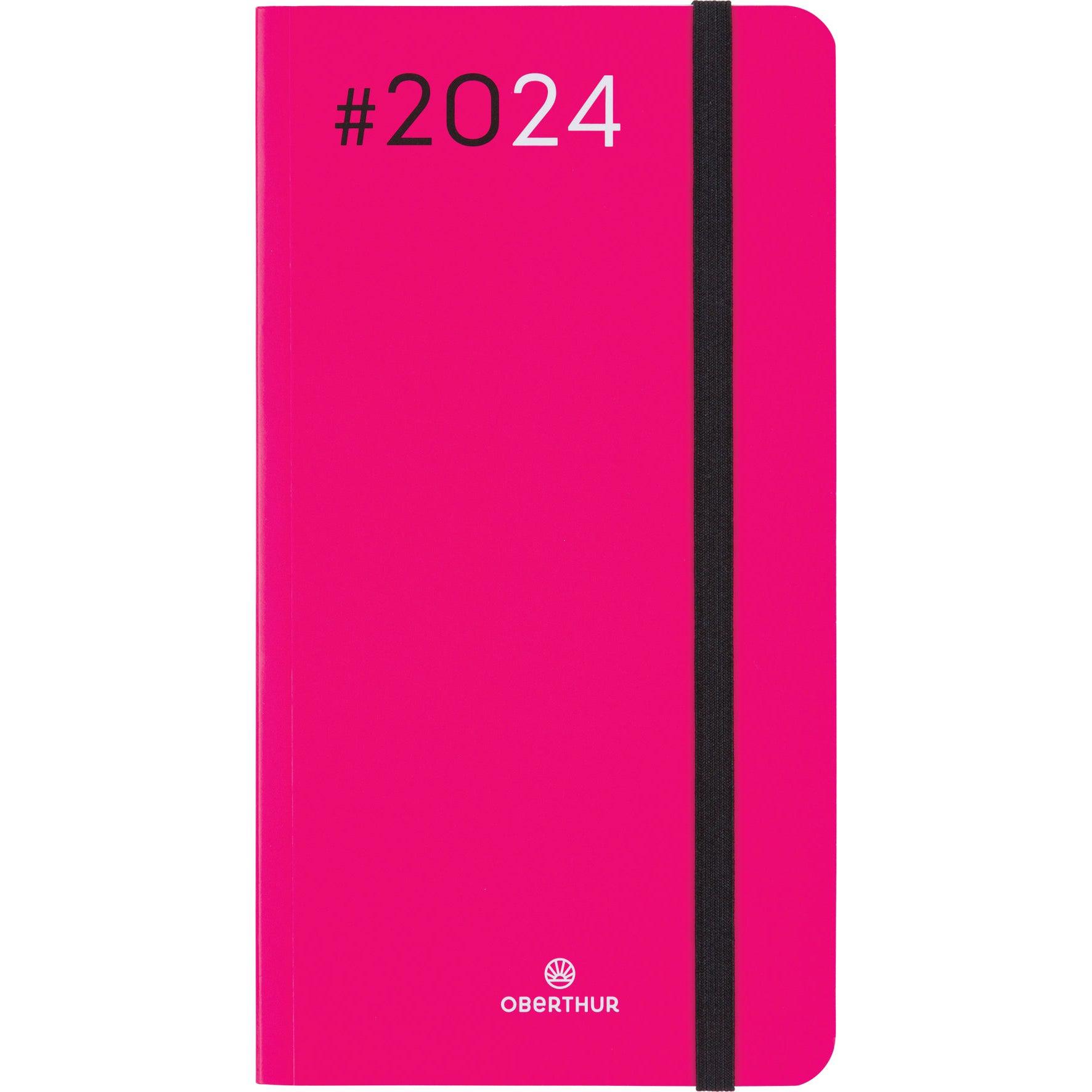 OBE Agenda Semainier de Poche 16 Flex-Agenda-Oberthur-2024-Fuchsia-Papeterie du Dôme