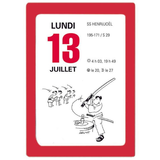 OBE Calendrier à Effeuiller Humour 63x92 Rouge-Agenda-Oberthur-Papeterie du Dôme
