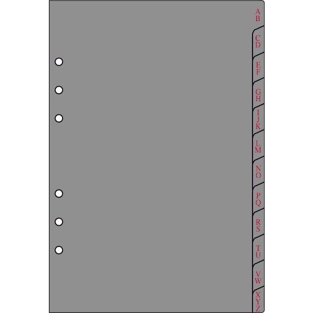 OBE Recharge Format 17 12 Intercalaires Alphabétiques-Recharge-Oberthur-Papeterie du Dôme