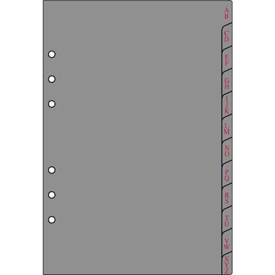 OBE Recharge Format 17 12 Intercalaires Alphabétiques-Recharge-Oberthur-Papeterie du Dôme