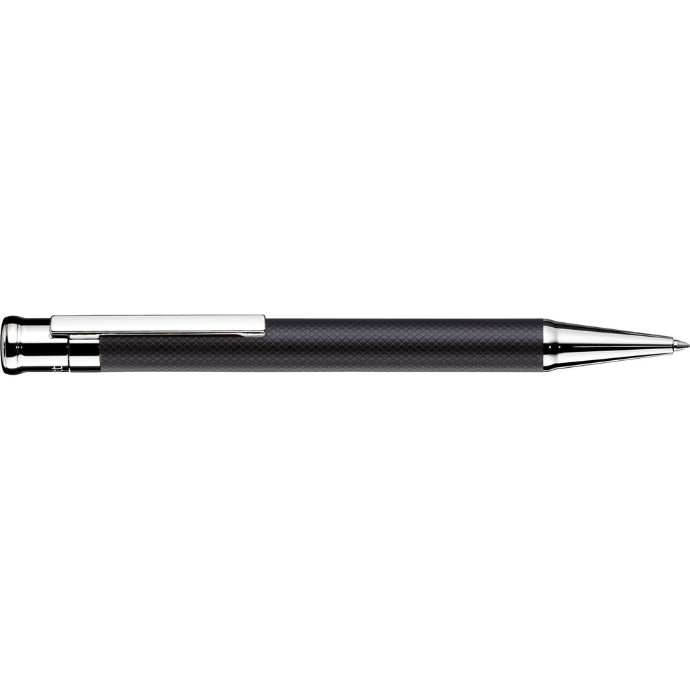 OH design 04 Noir Guilloché Laqué Platine Stylo Bille-Stylo Bille-Otto Hutt-Papeterie du Dôme