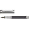 OH design 04 Noir Guilloché Laqué Platine Stylo Plume