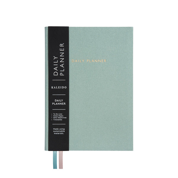 OHD Fabric Daily Planner A5-Planner-Ohh Deer-Sage-Papeterie du Dôme