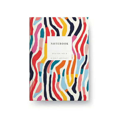 OHD Notebook Hardback A5-Carnet-Ohh Deer-Wiggly Abstract-Papeterie du Dôme