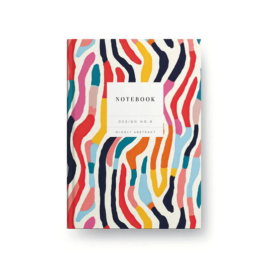 OHD Notebook Hardback A5-Carnet-Ohh Deer-Wiggly Abstract-Papeterie du Dôme