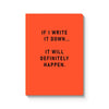 OHD Notebook Paperback A5 - Definitely Happen