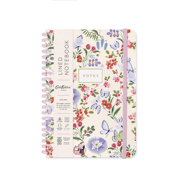 OHD Spiral Bound Notebook B6 Cath Kidston-Carnet-Ohh Deer-Cream Butterfly-Papeterie du Dôme