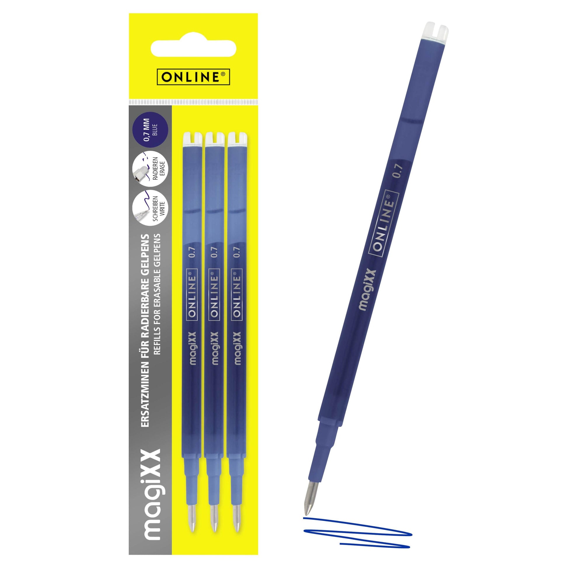 ONL Recharge Roller MagiXX-Encre-Online-Bleu-Papeterie du Dôme