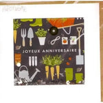 PAT Carte Shakies James Ellis-Carterie-Patchwork-Joyeux anniversaire jardin-Papeterie du Dôme