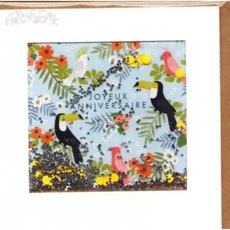 PAT Carte Shakies James Ellis-Carterie-Patchwork-Toucans-Papeterie du Dôme