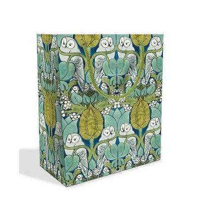 PAT Sac Cadeau Museum-Sac Cadeau-Patchwork-Moyen-The Owl-Papeterie du Dôme