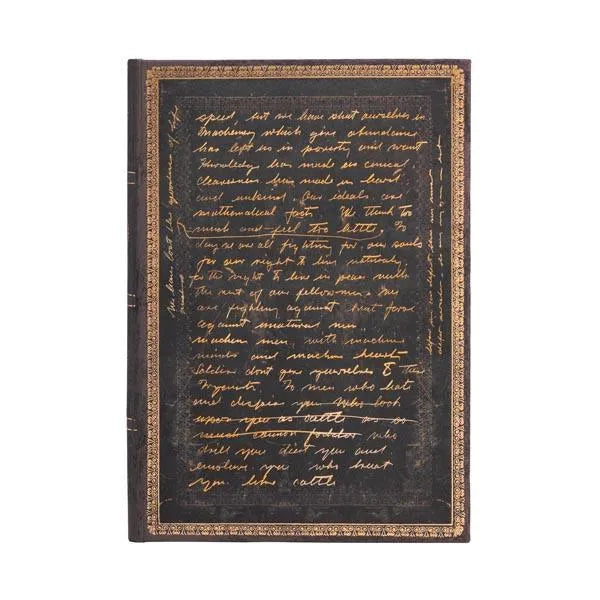 PBKS Carnet Midi Rigide 144p-Carnet-Paperblanks-Une Célébration de Charlie Chaplin-Ligné-Papeterie du Dôme