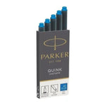 PKR Cartouches Longues Quink-Encre-NEWELL BRANDS FRANCE SAS-Bleu Lavable (new)-Papeterie du Dôme