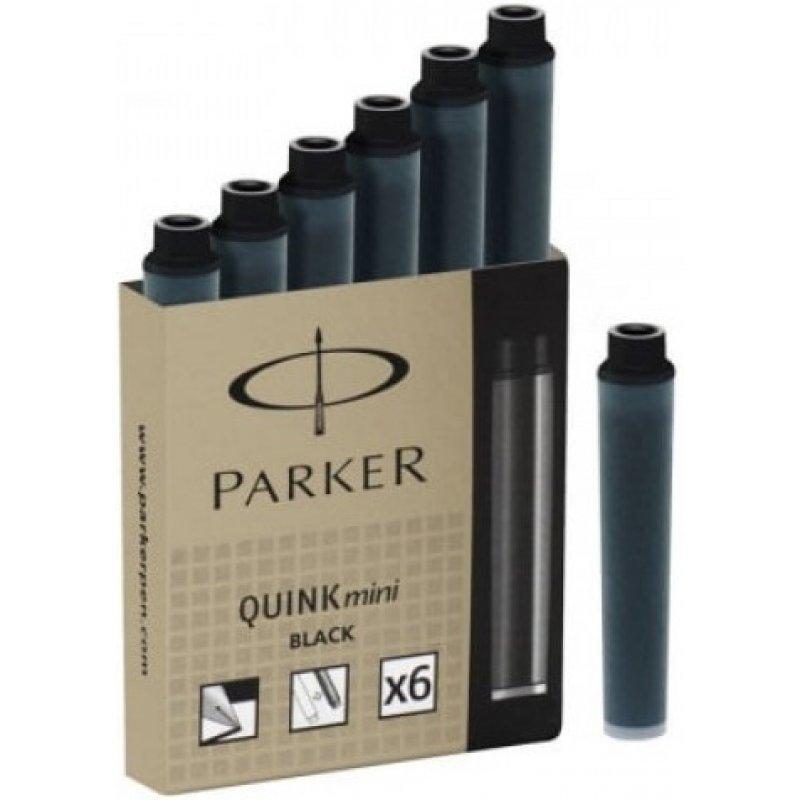 PKR Cartouches Quink Mini-Encre-Parker-Noir-Papeterie du Dôme