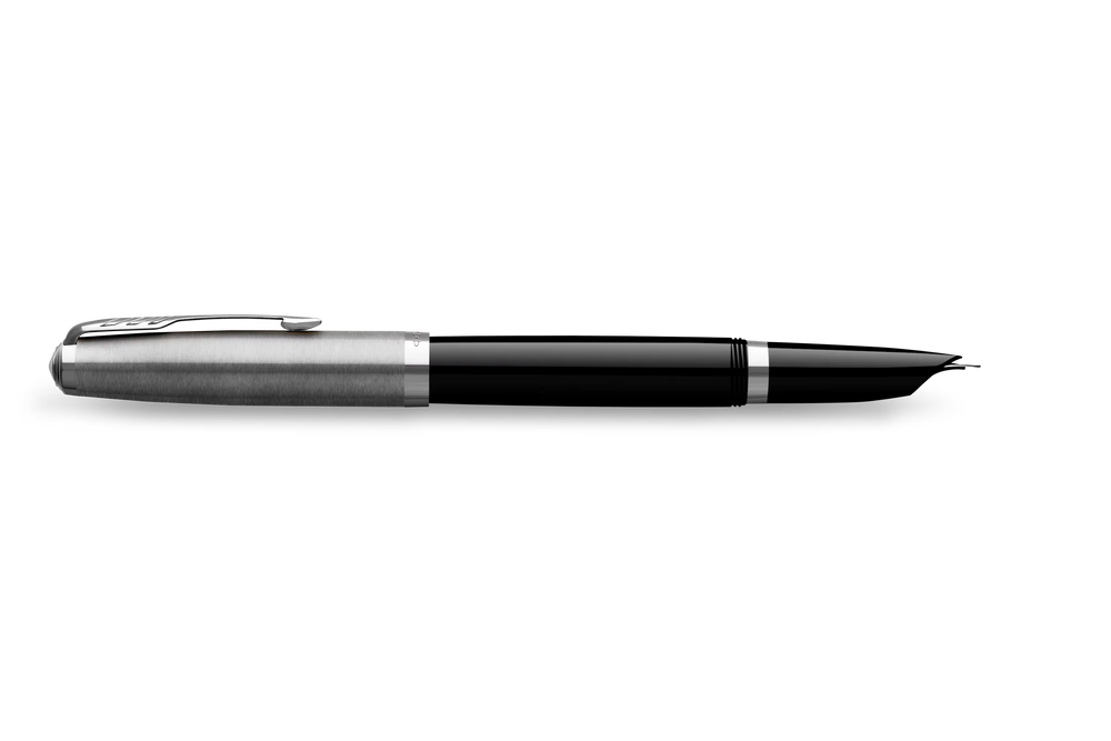 PKR Parker 51 Chrome Noir-Stylo Plume-Parker-Papeterie du Dôme