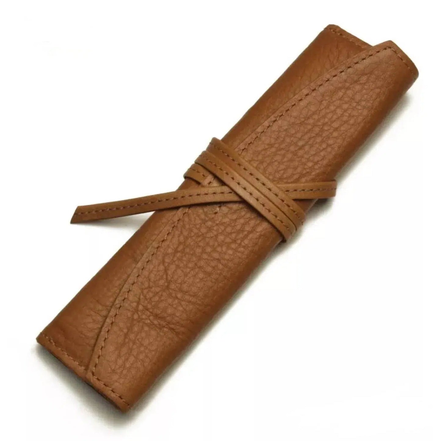 PLT Étui Cuir Grainé Urushi-Étui à Stylos-Pilot-S Petit-Camel-Papeterie du Dôme