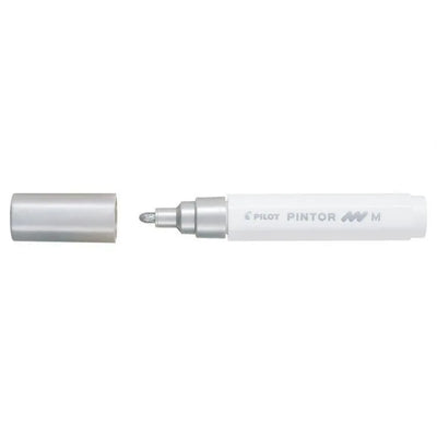 PLT Marqueur Pintor Moyen-Marqueur-Pilot Basics-Argent-Papeterie du Dôme