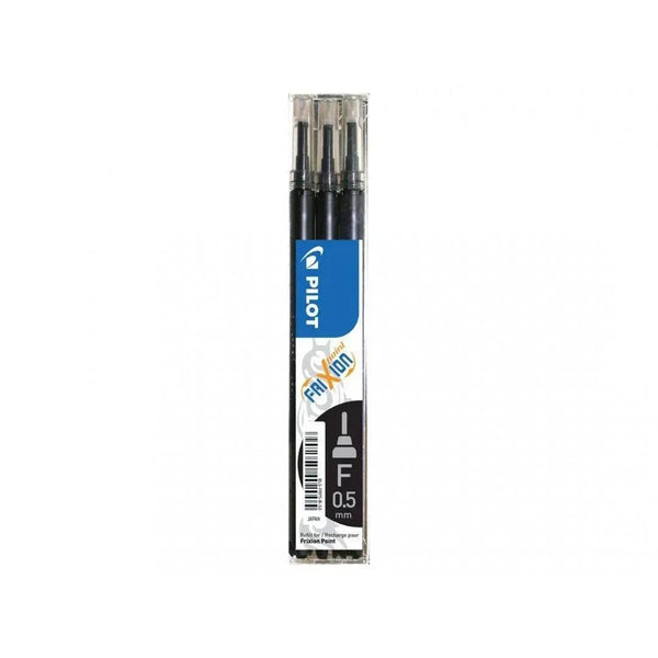 PLT Recharge FriXion Ball-Recharge Stylos-Pilot Basics-F Fin-Noir-Papeterie du Dôme