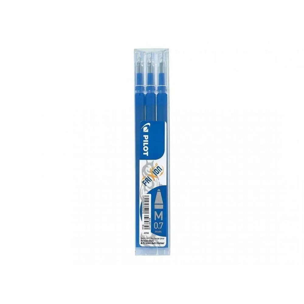 PLT Recharge FriXion Ball-Recharge Stylos-Pilot Basics-M Médium-Bleu-Papeterie du Dôme