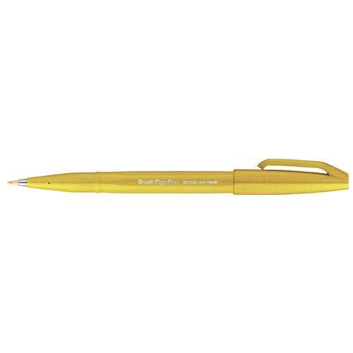 PTL Brush Sign Pen Feutre-Feutre-Pentel-Jaune-Papeterie du Dôme