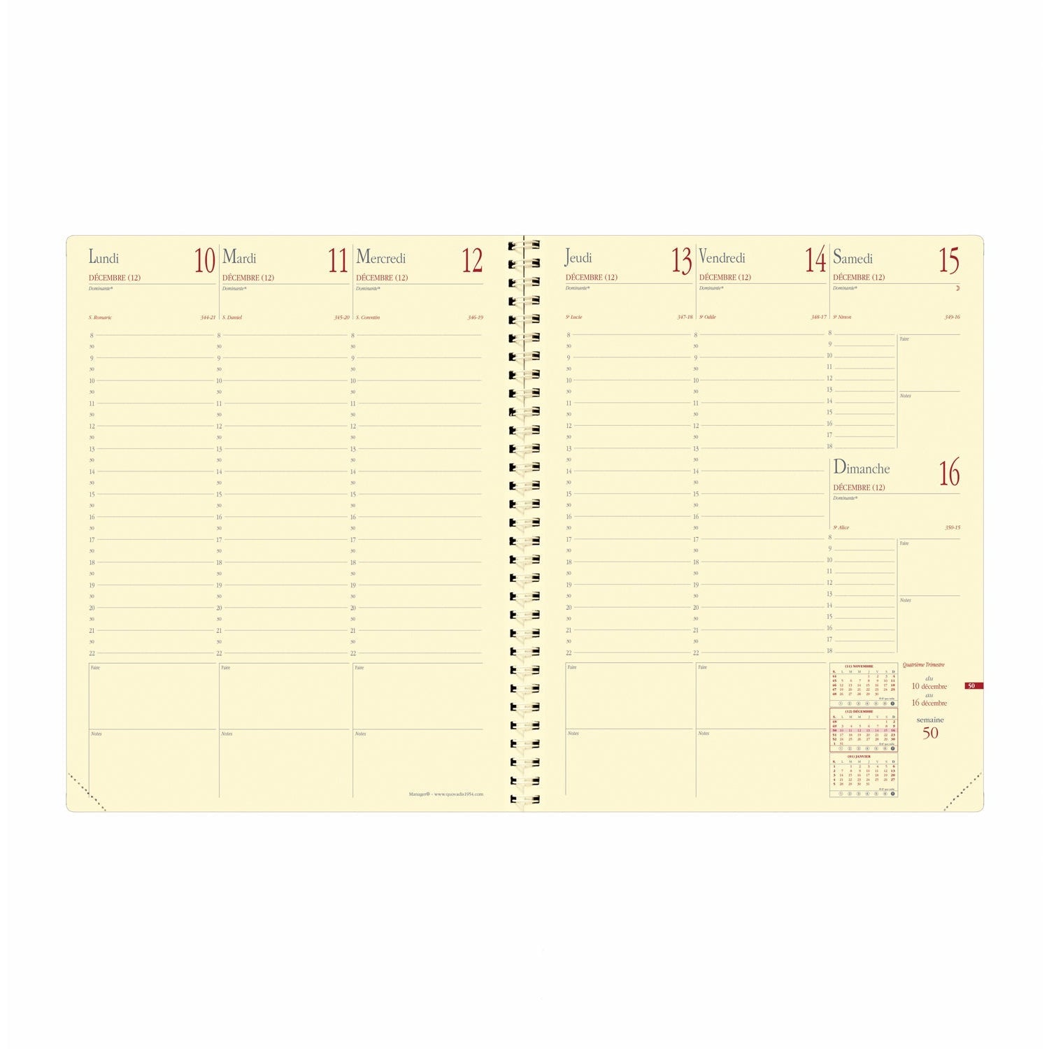 QV Agenda Manager Spirale Soho-Agenda-Quo Vadis-Papeterie du Dôme