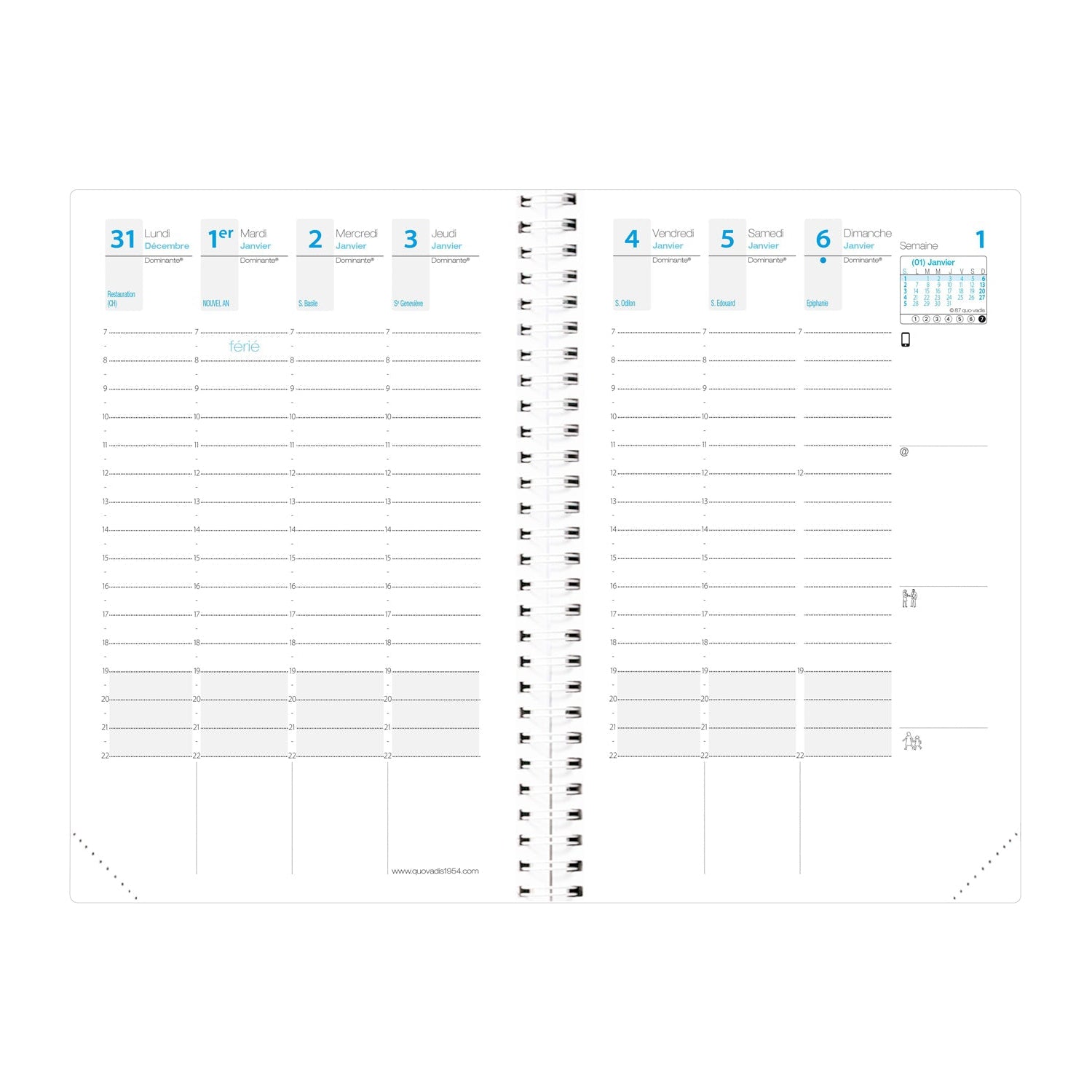 QV Agenda Time & Life Pocket-Agenda-Quo Vadis-Papeterie du Dôme