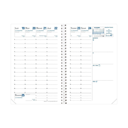 Agenda 2024 organiseur QUOVADIS - TIMER 14 horizontal couverture